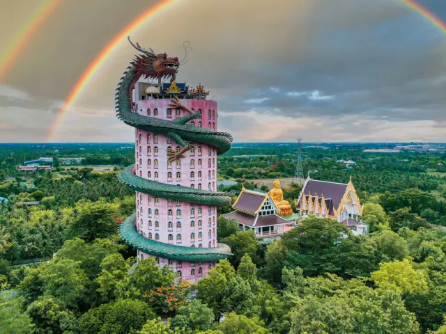 Wat Samphran, el Templo del Dragón (Tailandia)