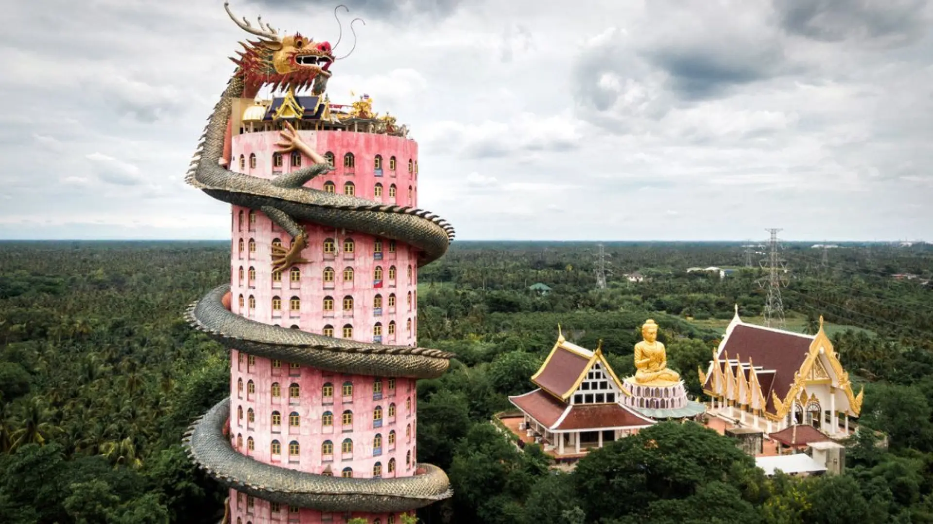 Wat Samphran, el Templo del Dragón (Tailandia)