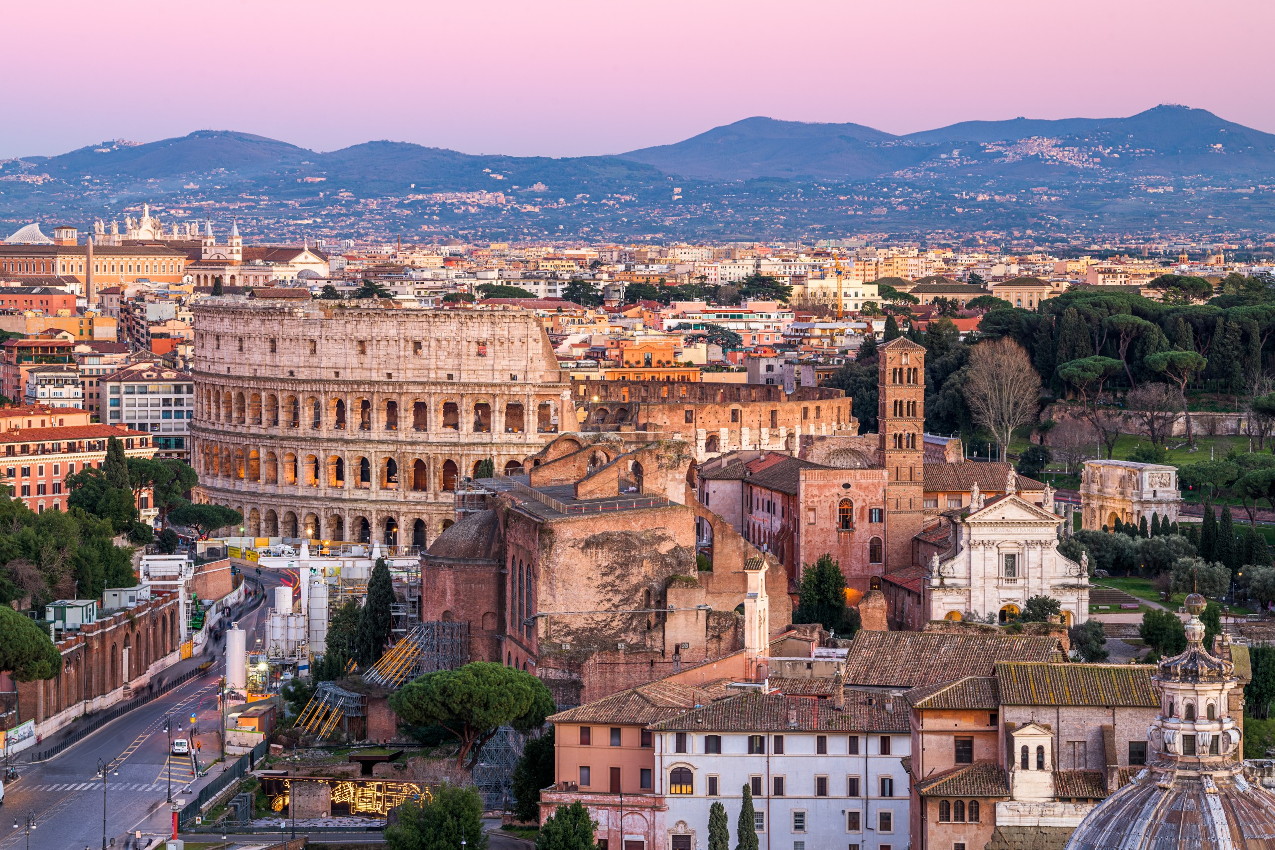 El Foro Romano y el Coliseo