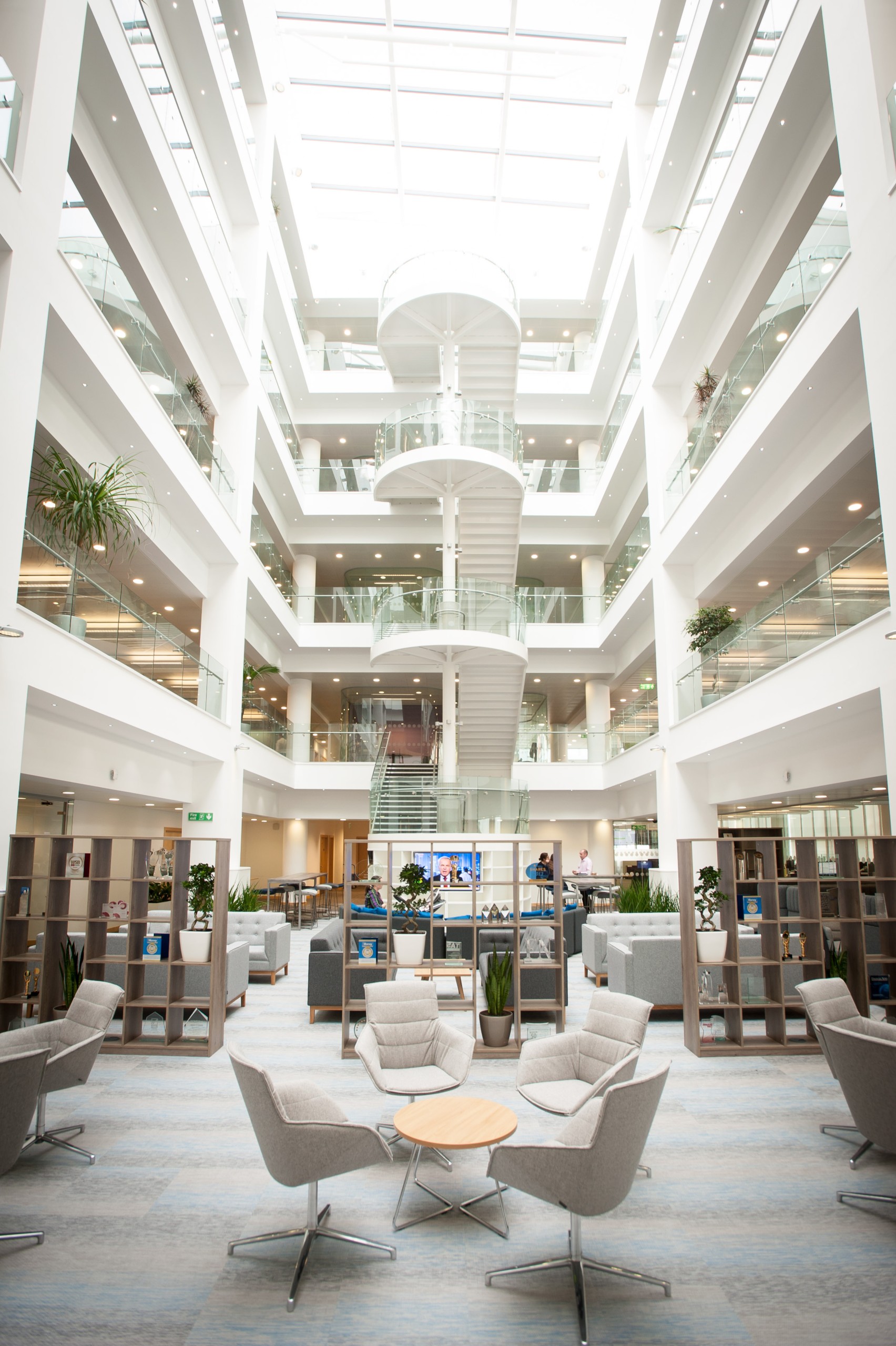 Interior de la sede de Hargreaves Lansdown