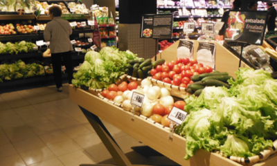Interior del supermercado: Eroski.