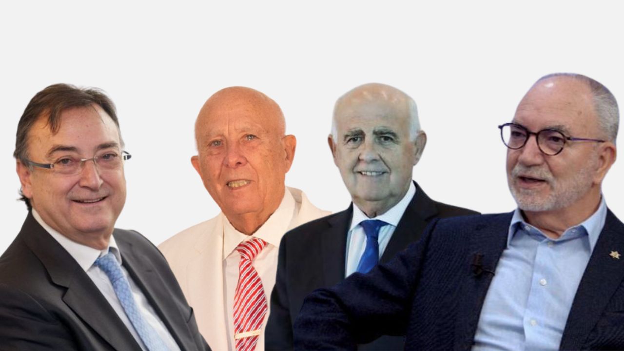 Vicente Tarancón, Miguel Burdeos, Antonio Noblejas y José Luis Marín