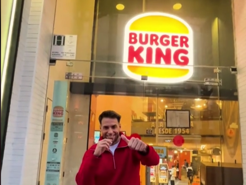 José Carlos Montoya y Burger King