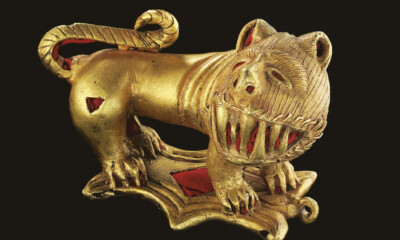 Emblema de una espada - león Ashanti, República de Ghana, 1915 Cortesía del Museo Liaunig y de la Fundación Barrié