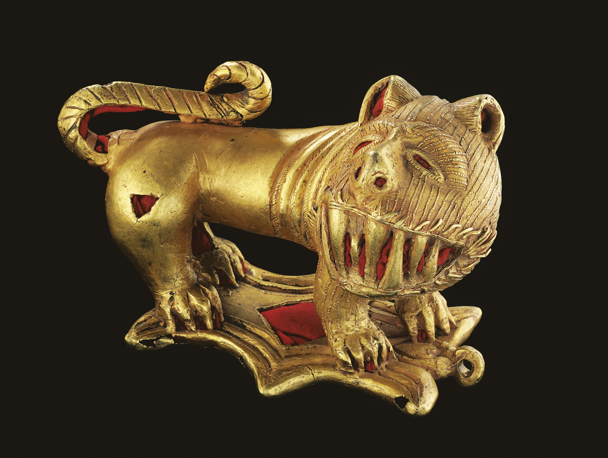 Emblema de una espada - león Ashanti, República de Ghana, 1915 Cortesía del Museo Liaunig y de la Fundación Barrié