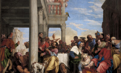 La cena en casa de Simón Paolo Veronese Óleo sobre lienzo, 315 × 451 cm h. 1556-60 Turín, Musei Reali di Torino, Galleria Sabauda