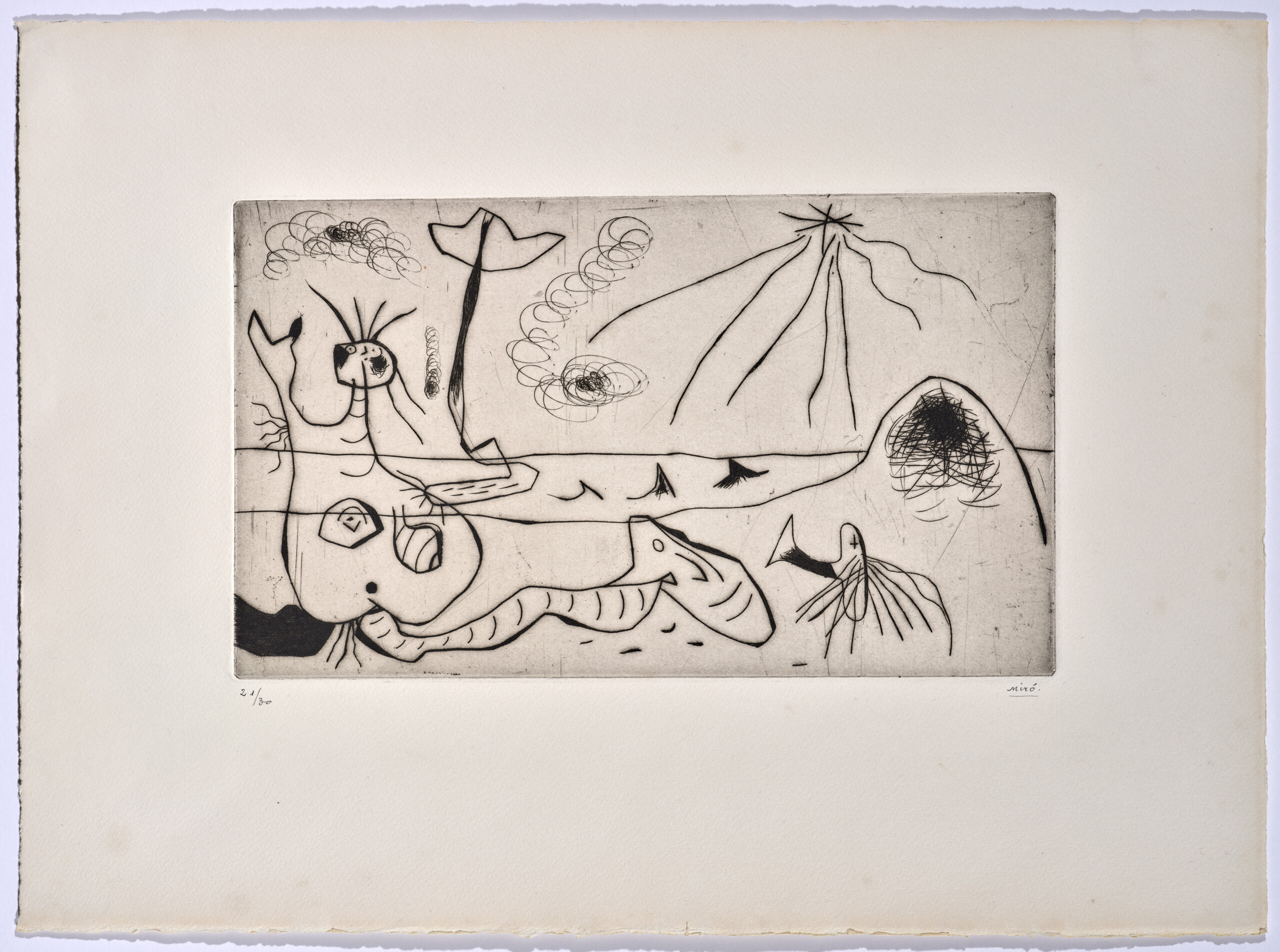 La Baigneuse (1938)Punta seca sobre papel Arches – 33 x 45 cm.